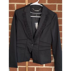 NWT WHITE BLACK CAREER JACKET BLAZER SIZE 6